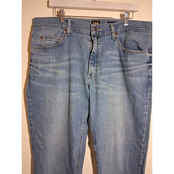 VTG Lee Denim Blue Jeans SGENE Regular Fit Men's Size 38x29 - Picture 2 of 7